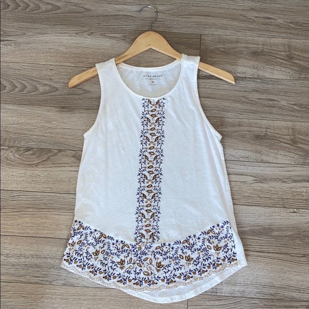 white tank top